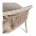 Poltrona de corda estofada