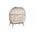 Cadeirão de rattan sintético 2 proas Cadeirão de rattan sintético 2 proas