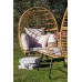 Cadeirão de rattan sintético com almofadas Cadeirão de rattan sintético com almofadas
