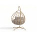 Cadeira suspensa de metal e rattan sintético