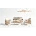 Conjunto de Sofá de 4 Peças em Rattan Sintético Conjunto de Sofá de 4 Peças em Rattan Sintético