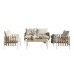 Conjunto de Sofá de 4 Peças em Rattan Sintético Conjunto de Sofá de 4 Peças em Rattan Sintético