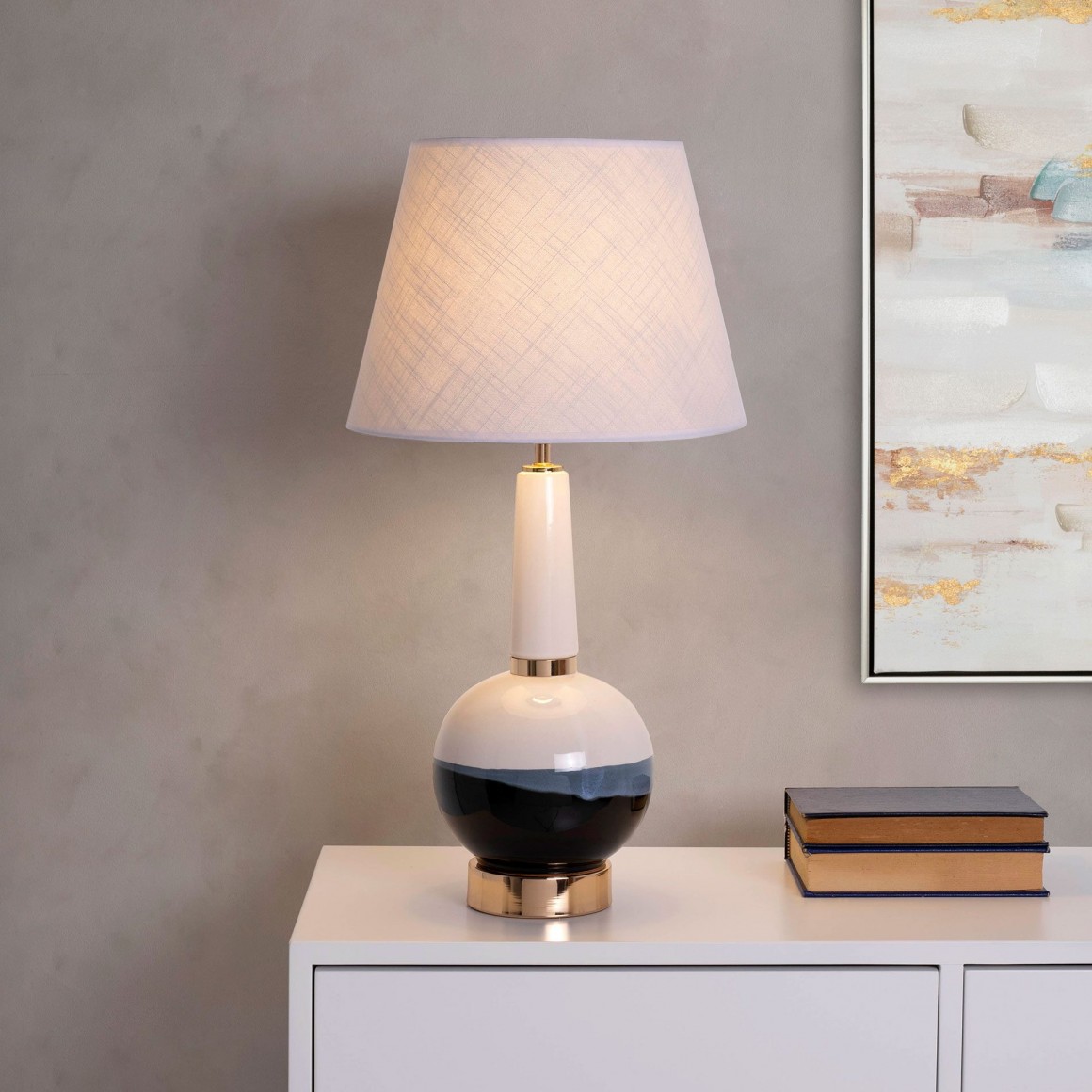 Candeeiro em cerâmica