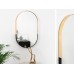 Espelho Oval com Moldura Fina(Vertical - Horizontal)