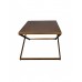 Mesa de centro carvalho e dourado