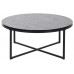 Mesa Café MDF Metal Semelhante Mármore Mesa Café MDF Metal Semelhante Mármore