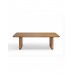 Mesa de Jantar Retangular com Perna de Rattan